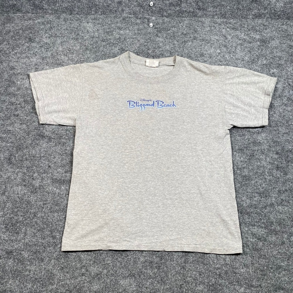 Walt Disney World Blizzard Beach Gray Graphic T-Shirt Kids Large‎ L Souvenir Tee